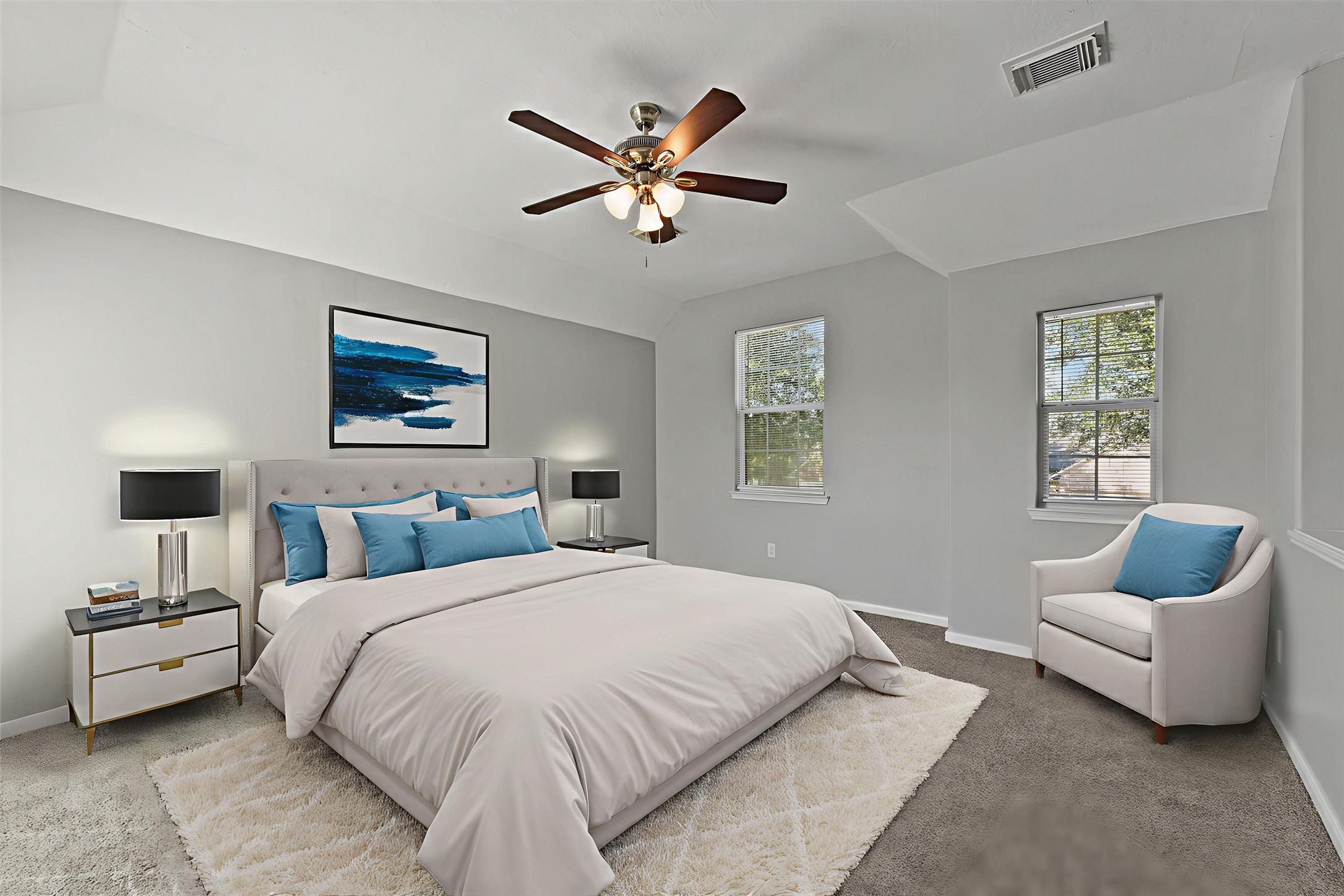 9107 Huckinston Court Spring, TX 77379 - Photo 23 of 32 Virtually Staged - Primary bedroom