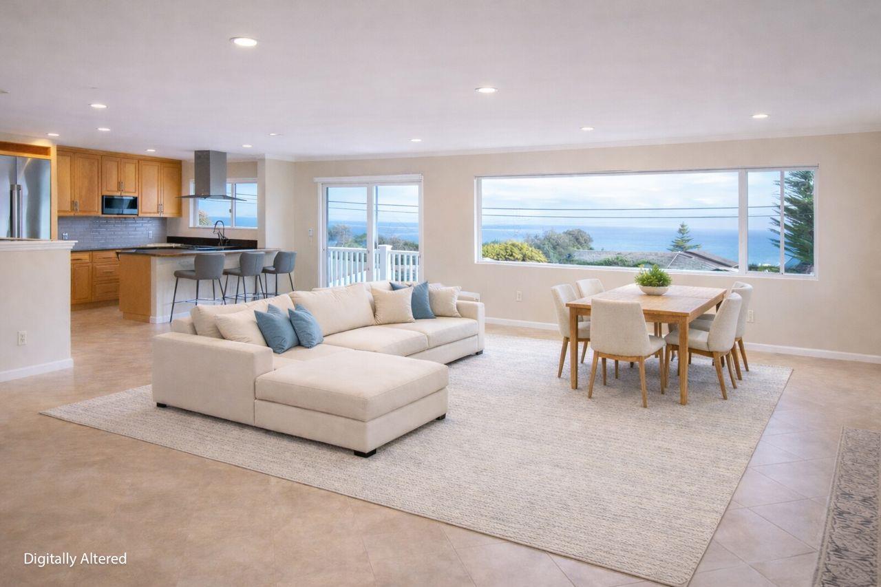 701 Archer Street Monterey, CA 93940 - Photo 11 of 39 a living room with furniture and a large window