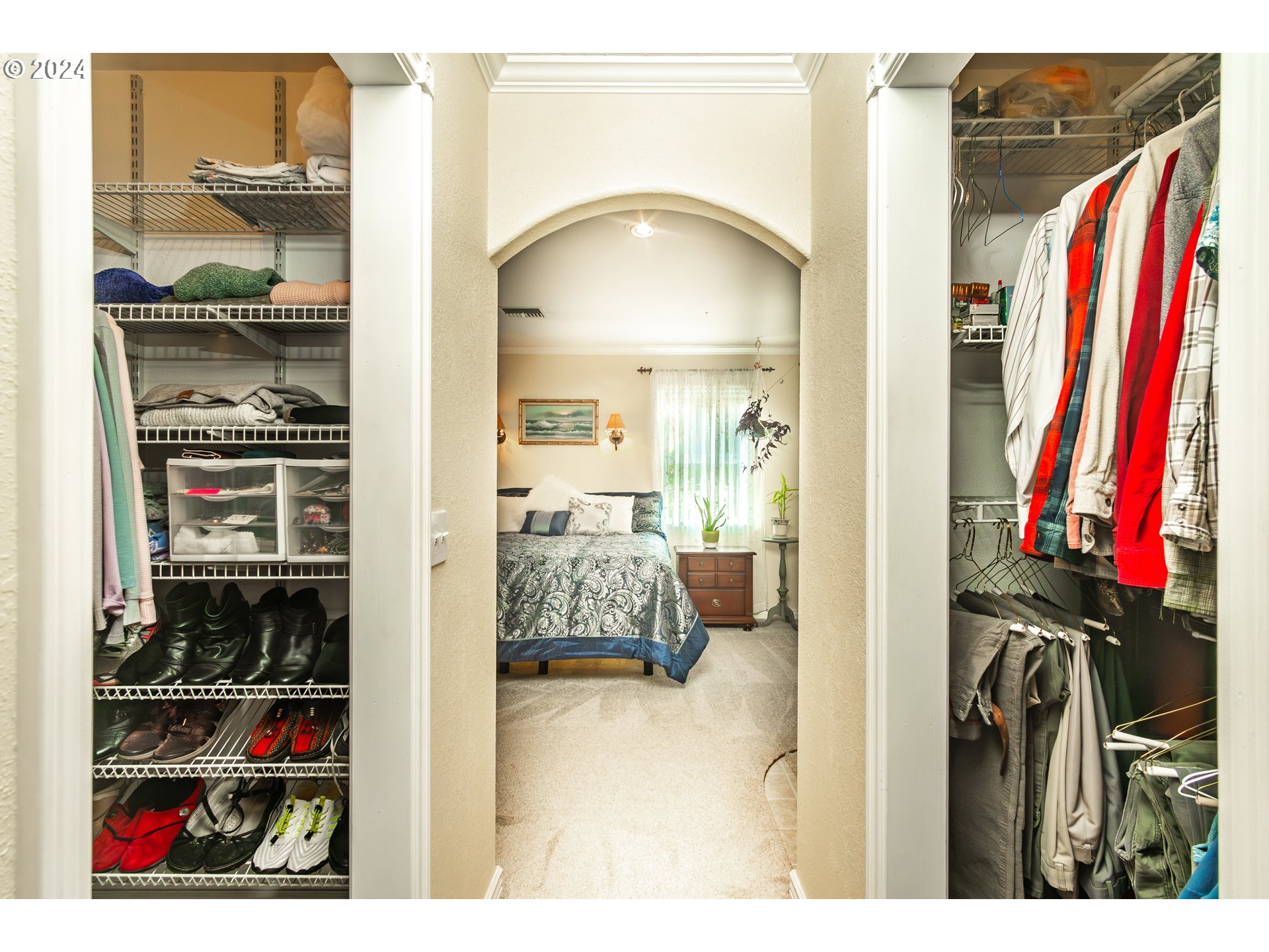 417 Elgarose Road Roseburg, OR 97471 - Photo 20 of 44 a view of walk in closet with clothes and shoes