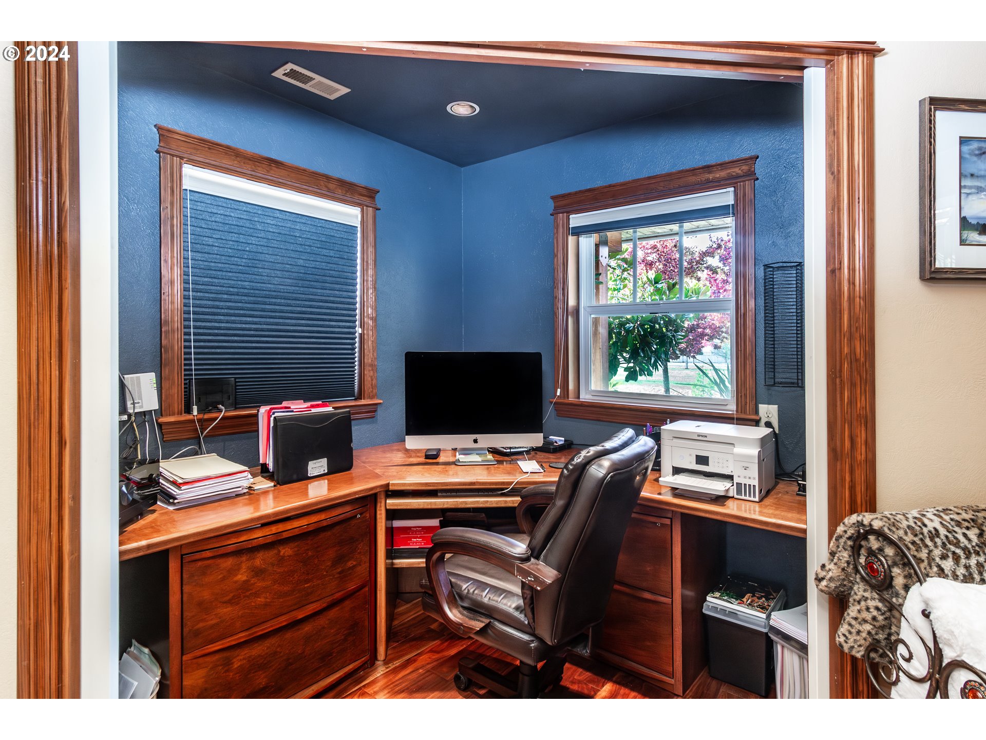 417 Elgarose Road Roseburg, OR 97471 - Photo 8 of 44 a view of a workspace with furniture and a window