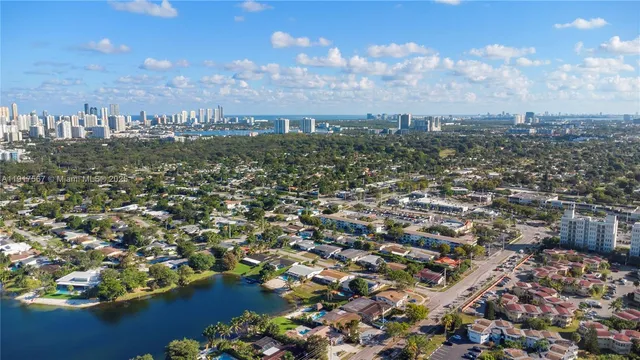 an aerial view of a city with lots of residential buildings