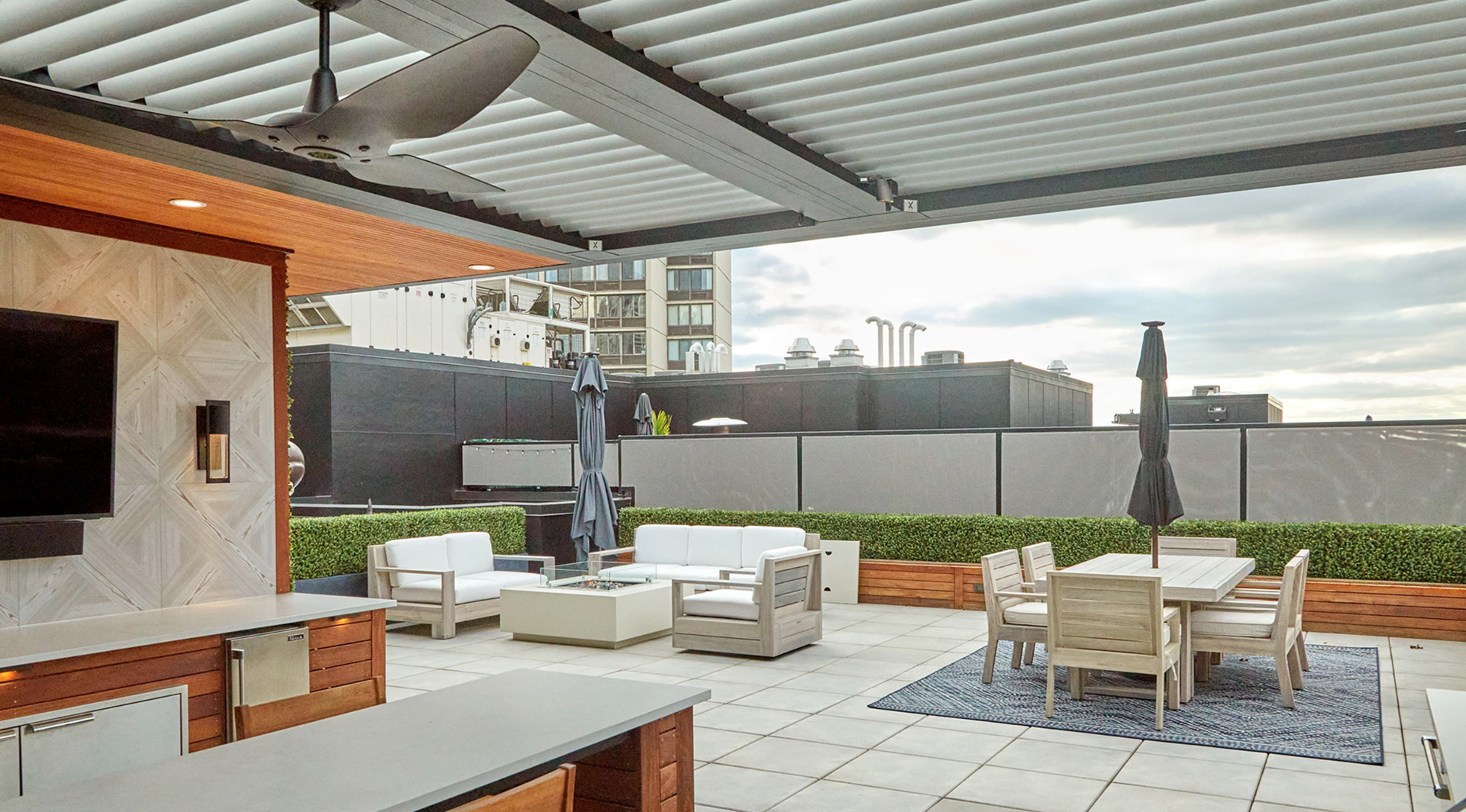 2773 North Hampden Court, Unit PH03 Chicago, IL 60614 - Photo 34 of 37 a outdoor space with patio fireplace and furniture