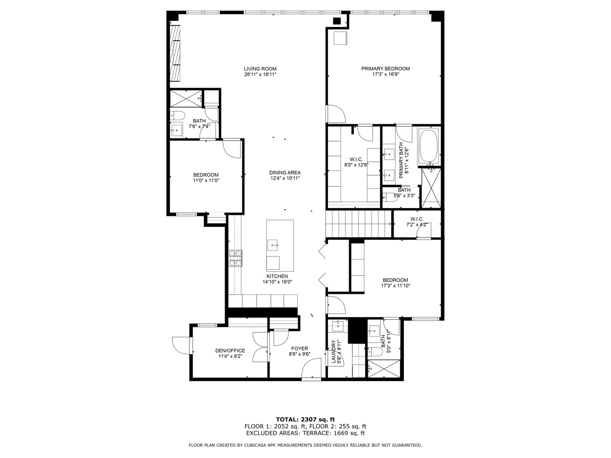 2773 North Hampden Court, Unit PH03 Chicago, IL 60614 - Photo 36 of 37 a picture of a floor plan