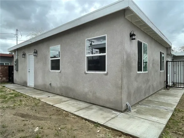 a front view of a house