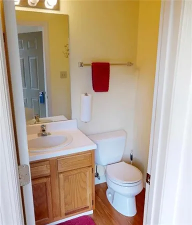 a bathroom with a sink and a toilet