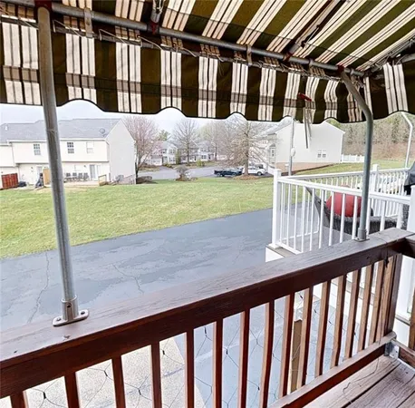 a view of balcony with staircase