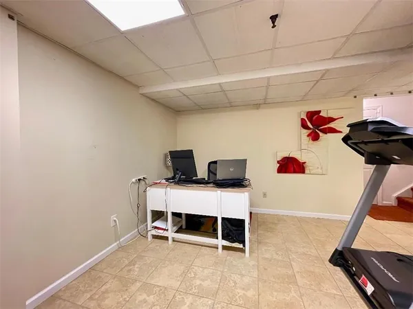 a utility room with a sink