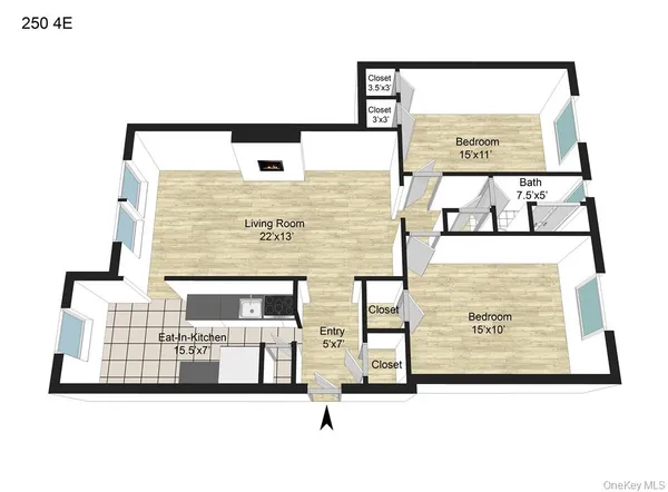 $2,795 | 250 Martine Avenue, Unit 4E, White Plains, NY 10601