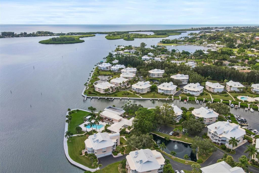 11000 Placida Road, Unit 104 Placida, FL 33946 - Photo 36 of 38 Aerial views looking out to Intracoastal