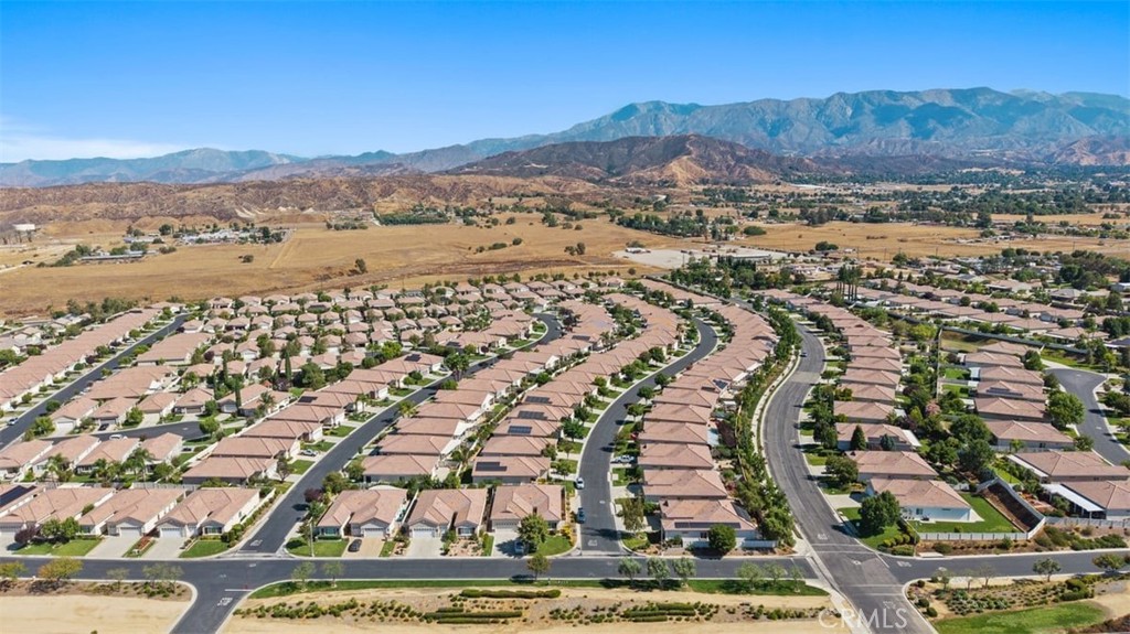 1706 Brittney Road Beaumont, CA 92223 - Photo 44 of 44 an aerial view of residential houses and outdoor space