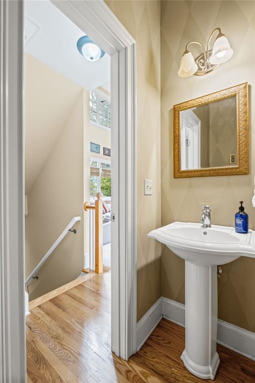 23 Laurel Ridge Trail Big Canoe, GA 30143 - Photo 18 of 36 a bathroom with a sink and a mirror