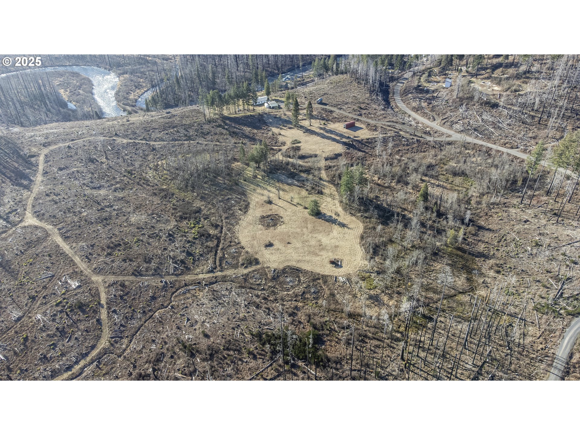 91737 Old Scout Road Blue River, OR 97413 - Photo 14 of 15 a black and white photo of a house