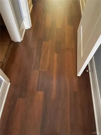 a view of stairs and an empty room