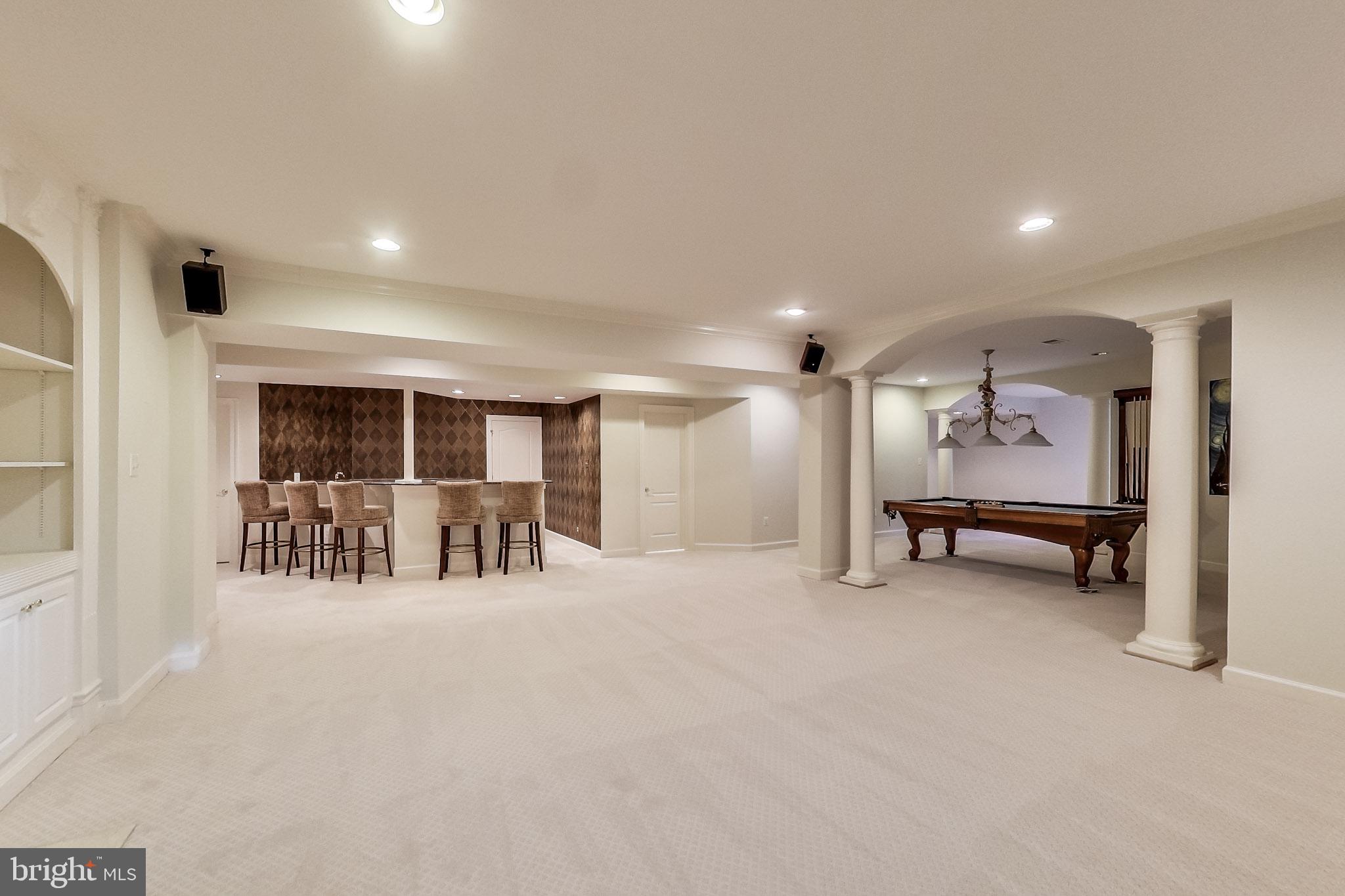 8893 Windy Ridge Way McLean, VA 22102 - Photo 39 of 52 Walkout Lower Level Recreation Room