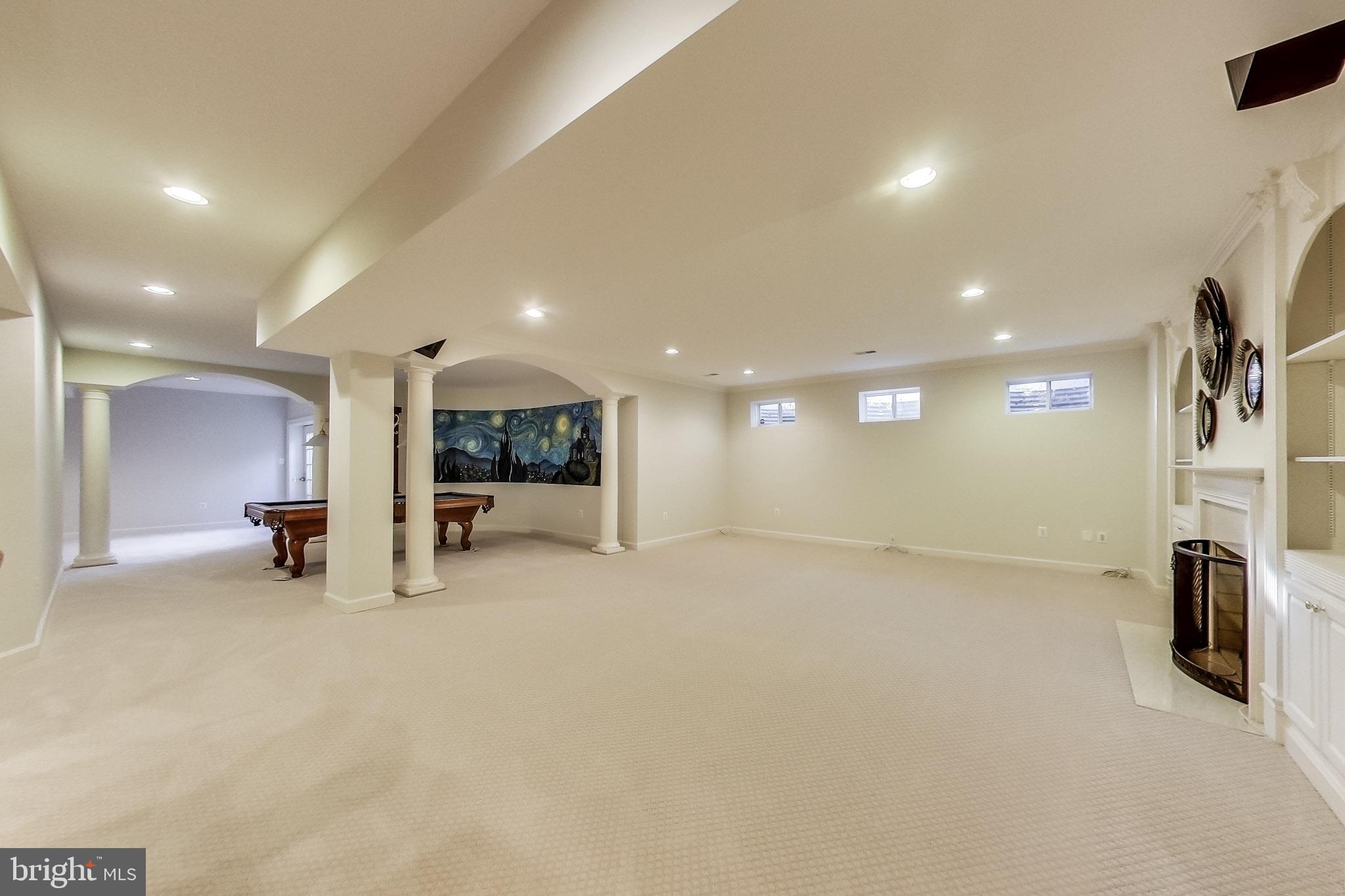 8893 Windy Ridge Way McLean, VA 22102 - Photo 40 of 52 Walkout Lower Level Recreation Room