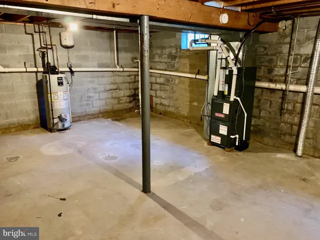 a view of water heater room