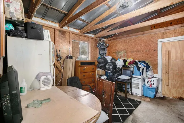 a view of storage and utility room