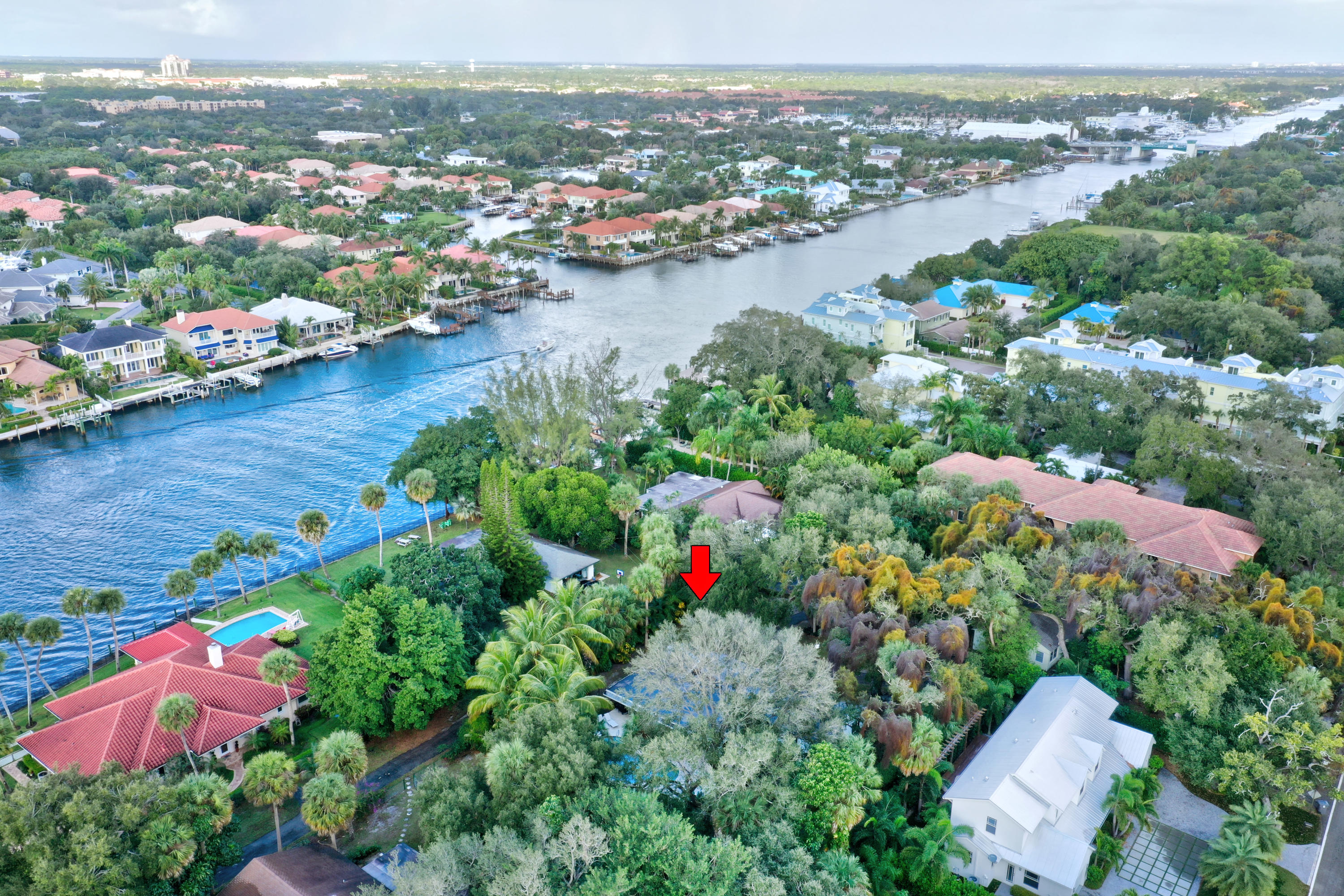 11061 Ellison Wilson Road North Palm Beach, FL 33408 - Photo 36 of 41 an aerial view of lake residential houses with outdoor space and swimming pool
