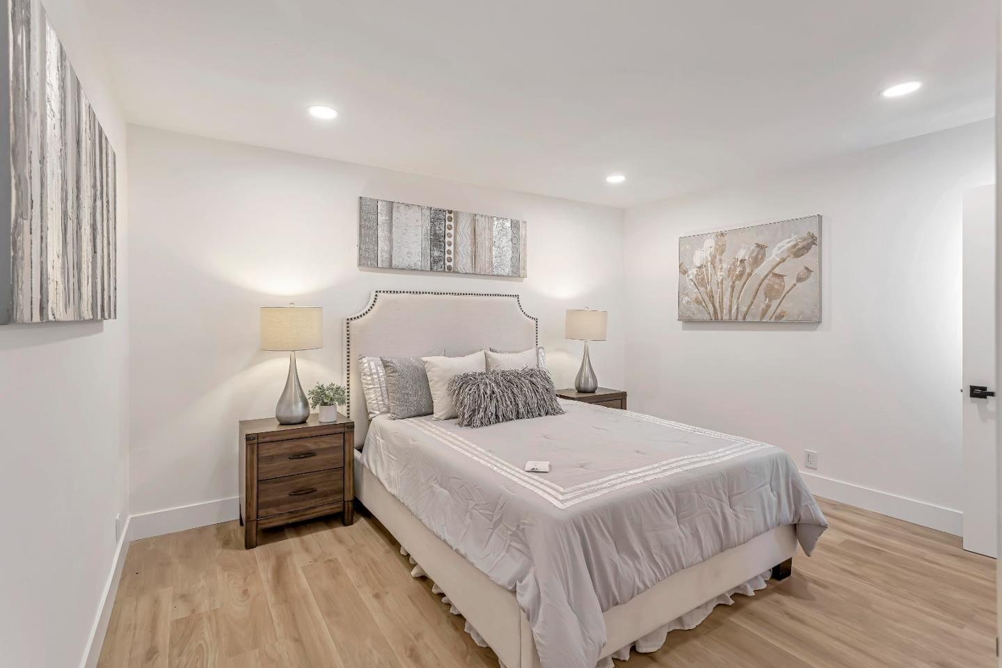 1548 Spring Street Mountain View, CA 94043 - Photo 18 of 40 a bedroom with a bed and a night stand