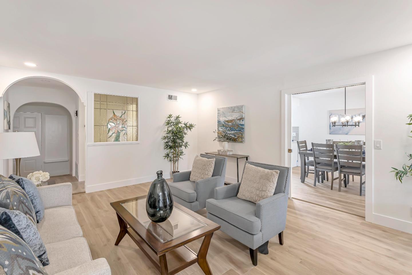 1548 Spring Street Mountain View, CA 94043 - Photo 6 of 40 a living room with furniture and wooden floor