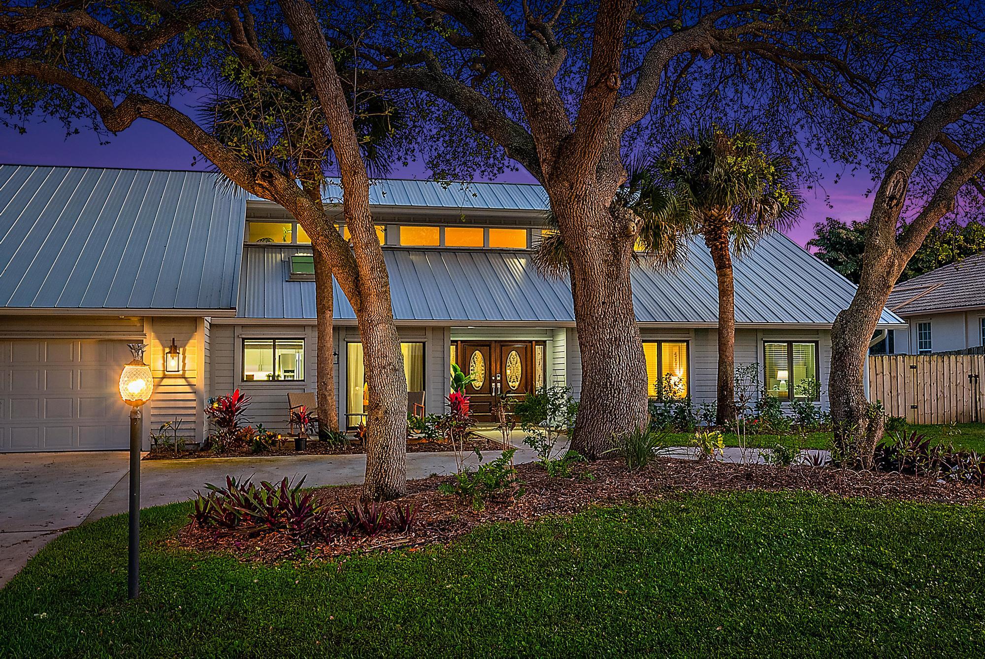 8422 Southeast Quail Ridge Way Hobe Sound, FL 33455 - Photo 35 of 42 Front Yard Night