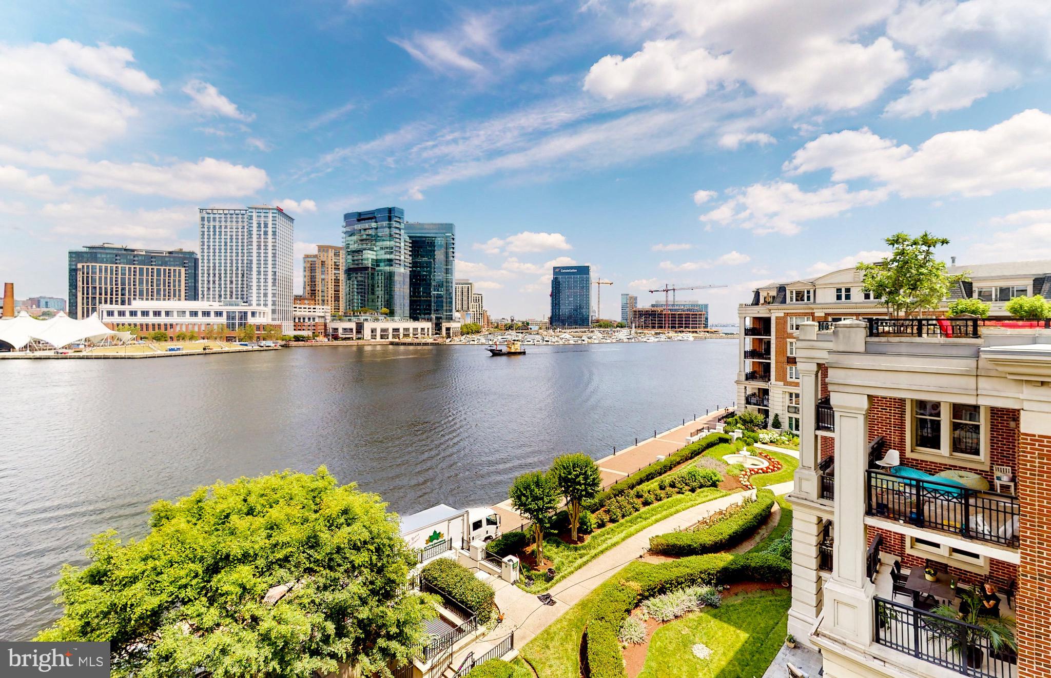 801 Key Highway, Unit T11 Baltimore, MD 21230 - Photo 31 of 86 a view of a lake with a terrace