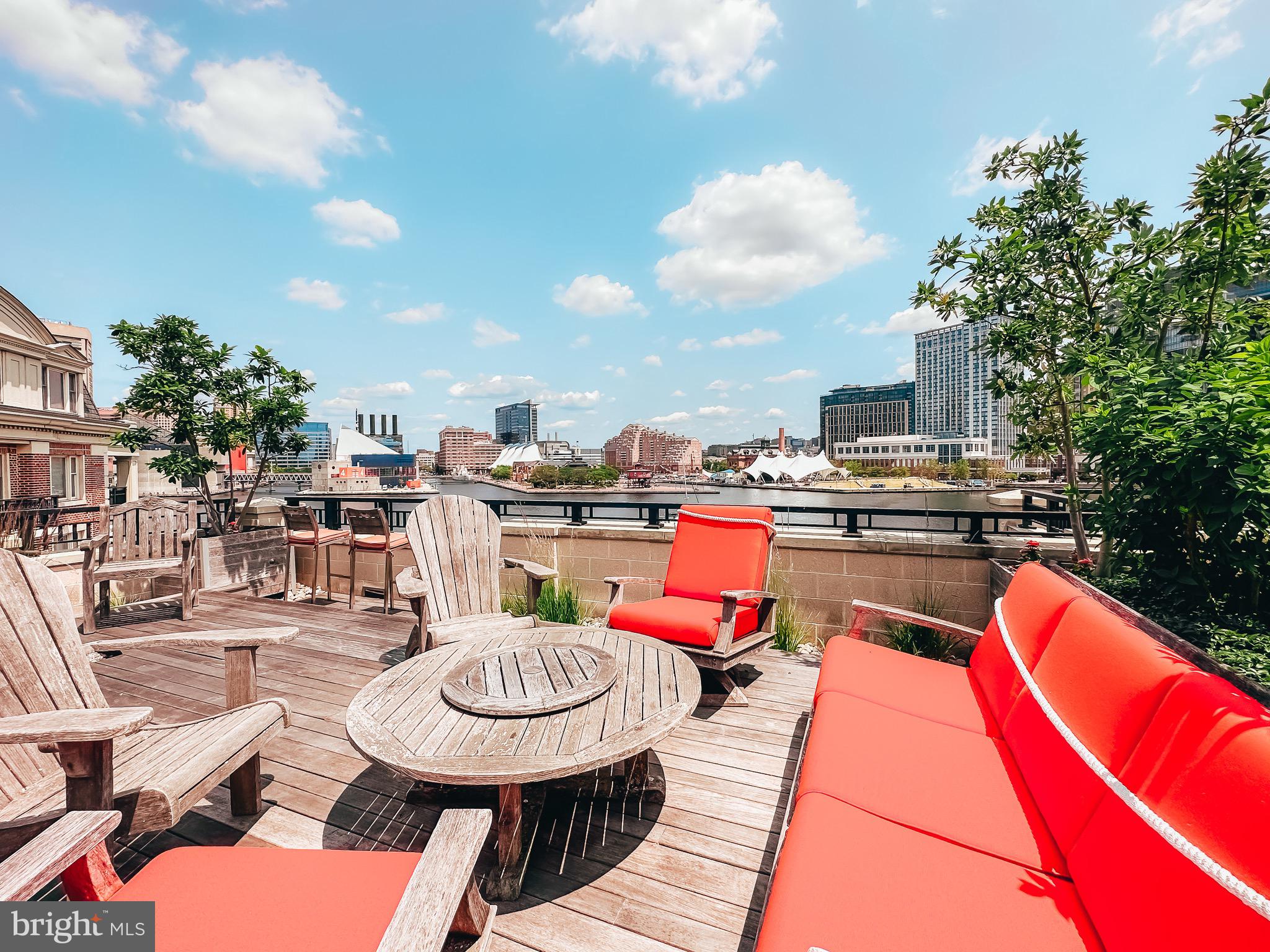 801 Key Highway, Unit T11 Baltimore, MD 21230 - Photo 70 of 86 a swimming pool with outdoor seating and yard