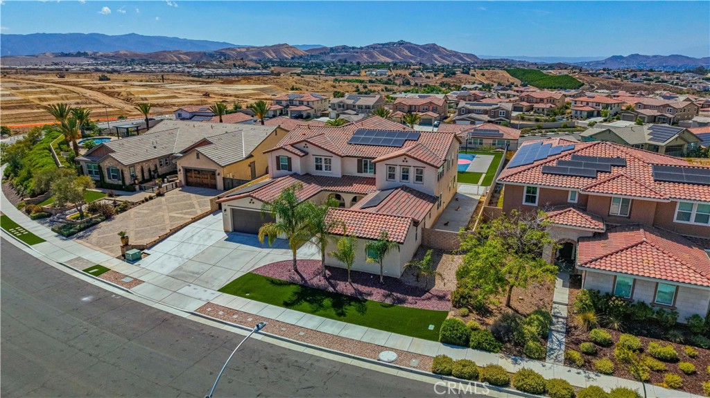 17195 Compass Drive Riverside, CA 92503 - Photo 74 of 75 an aerial view of residential houses with outdoor space and ocean view