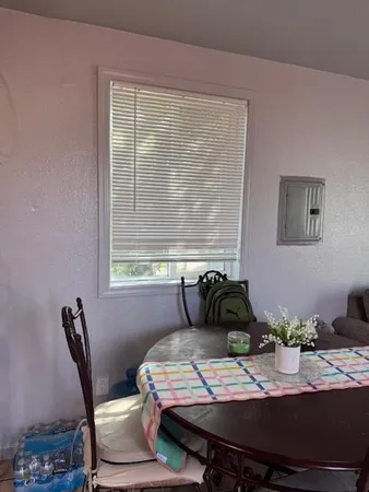 a view of a livingroom and dining room