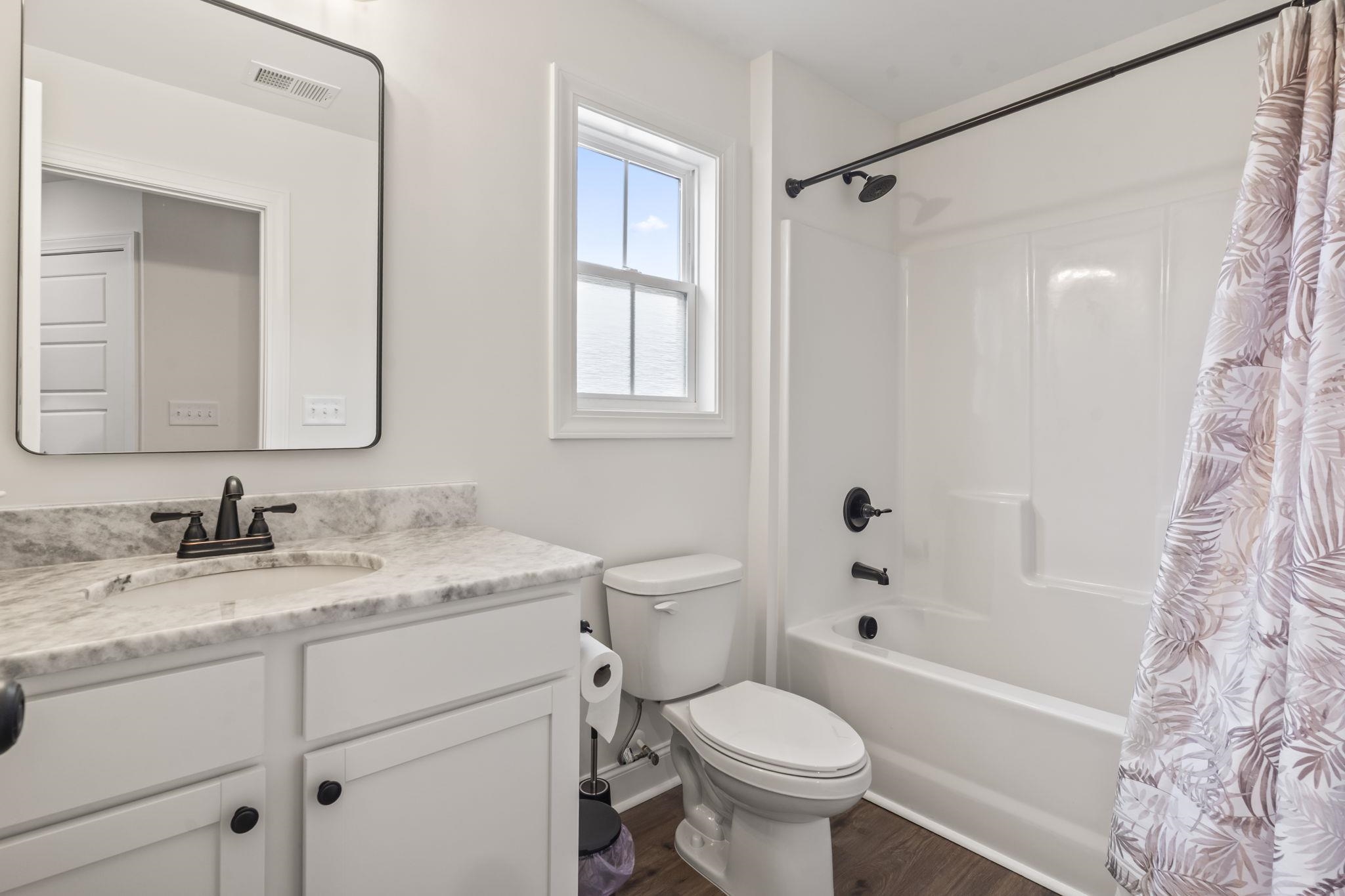 207 Putney Court Conway, SC 29526 - Photo 26 of 38 Full bath featuring shower / tub combo, vanity, and dark wood-style flooring