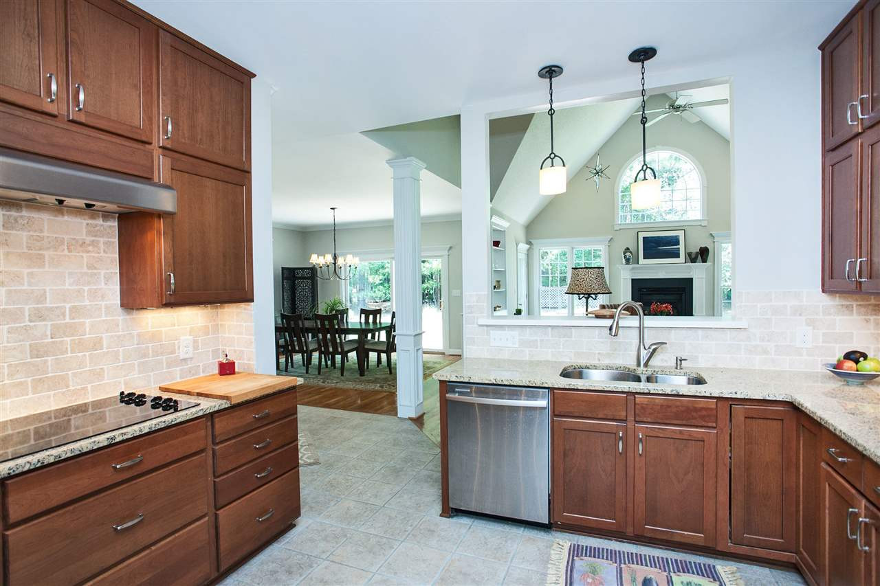 5320 Birchleaf Drive Raleigh, NC 27606 - Photo 11 of 25 View from Kitchen to Great
