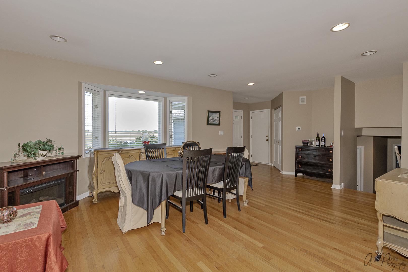 9719 Richardson Road Spring Grove, IL 60081 - Photo 5 of 26 a view of a dining room with furniture window and wooden floor
