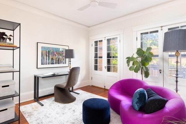 30 Powell Street, Unit 2 Brookline, MA 02446 - Photo 16 of 27 a view of a livingroom with workspace and a window