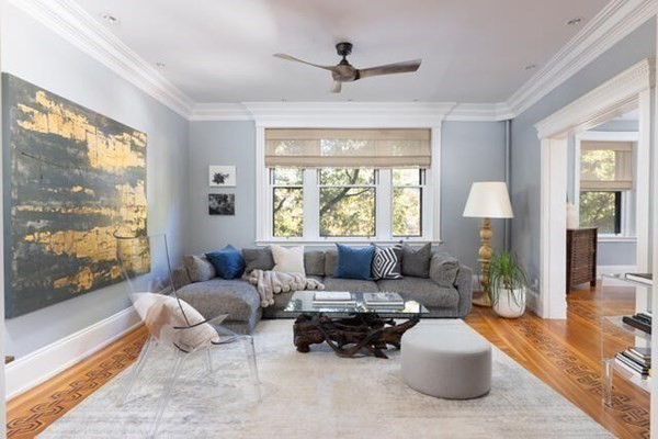 30 Powell Street, Unit 2 Brookline, MA 02446 - Photo 7 of 27 a living room with furniture and a large window