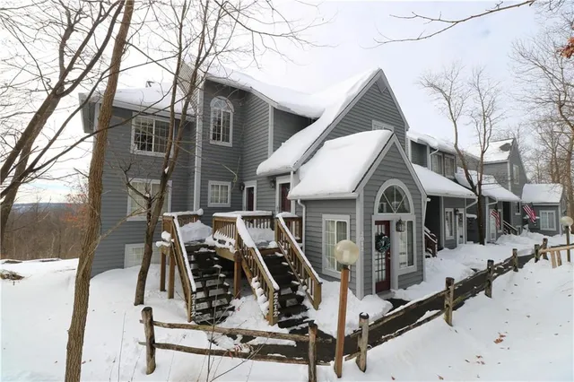 a view of a building with many windows