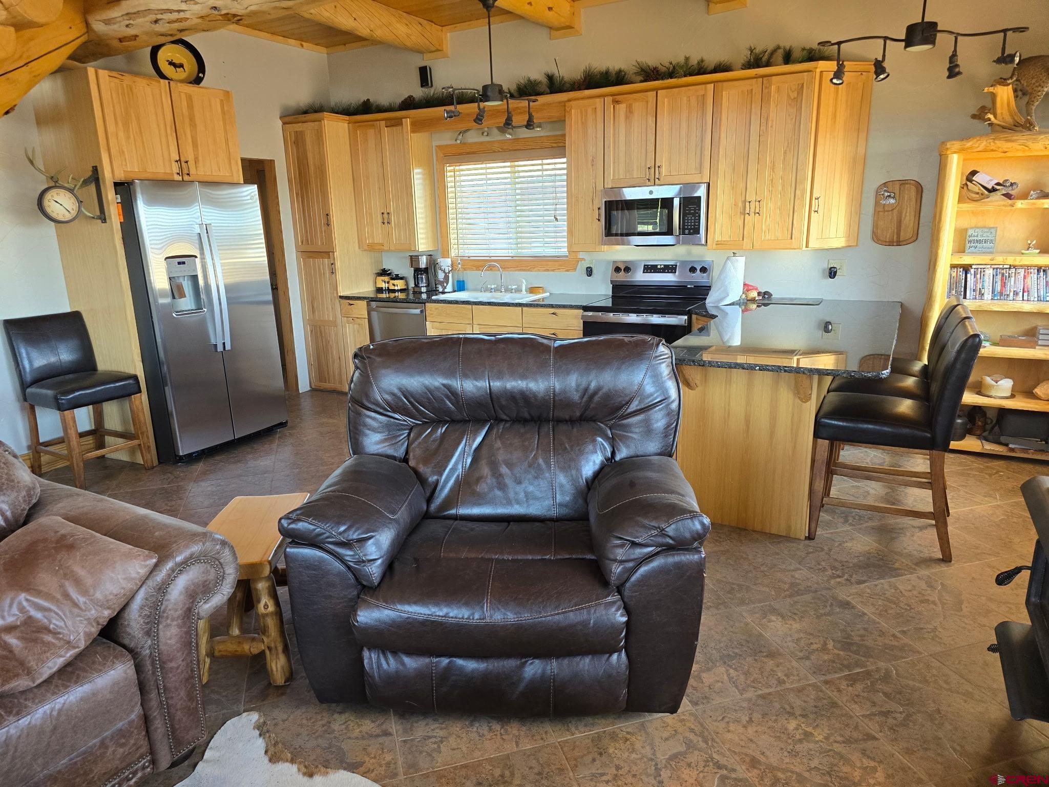 74 Owhi Road South Fork, CO 81154 - Photo 18 of 41 a living room with furniture and a window