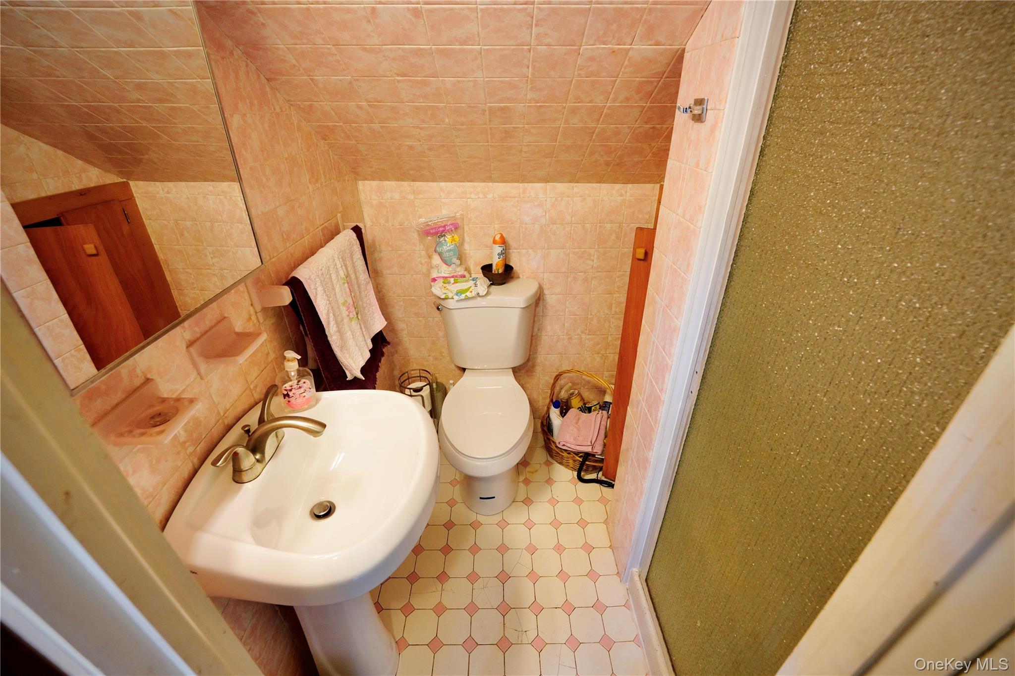 669 Shandelee Road Livingston Manor, NY 12758 - Photo 34 of 46 a bathroom with a sink and a mirror