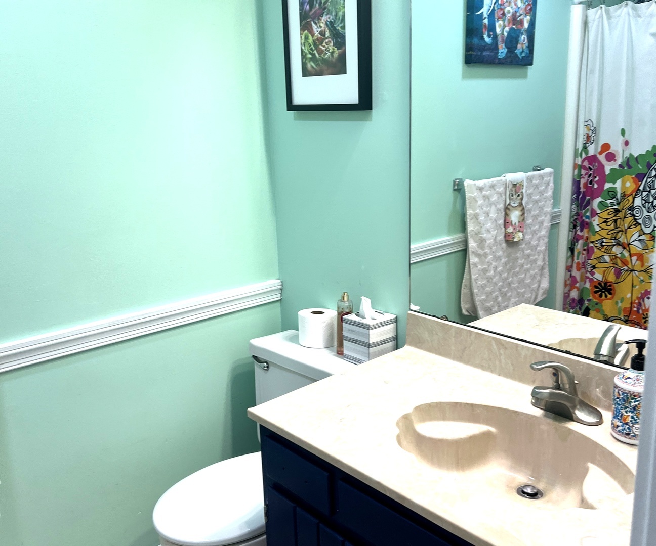 106 Spring Circle, Unit 106 Urbana, IL 61802 - Photo 11 of 18 a bathroom with a sink mirror and toilet