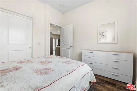 a room with furniture and a book shelf