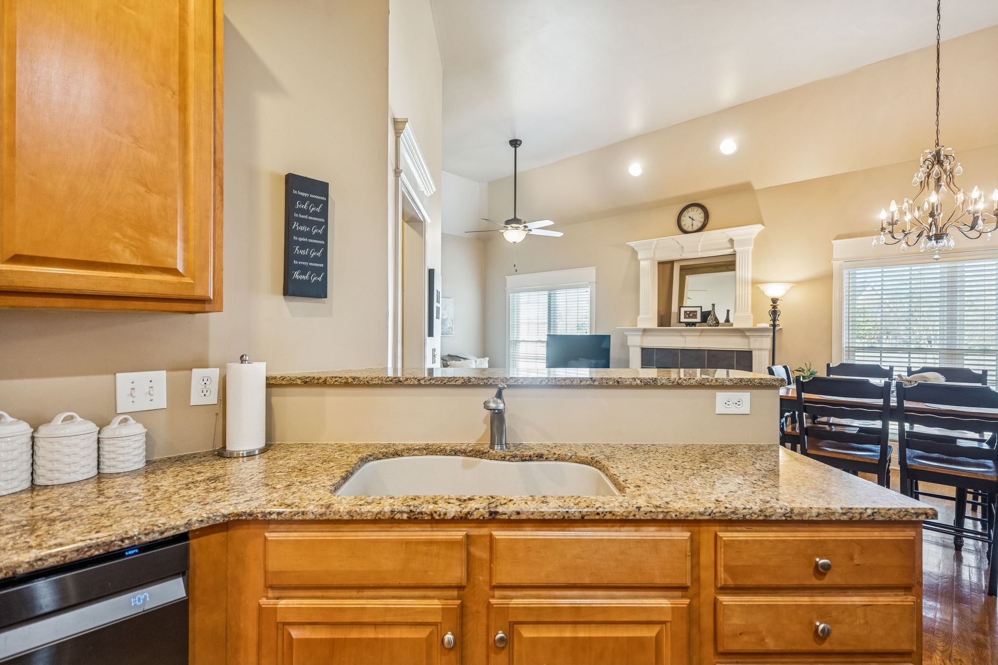 2172 Alexander Boulevard Murfreesboro, TN 37130 - Photo 18 of 46 a kitchen with granite countertop a sink a counter space and cabinets