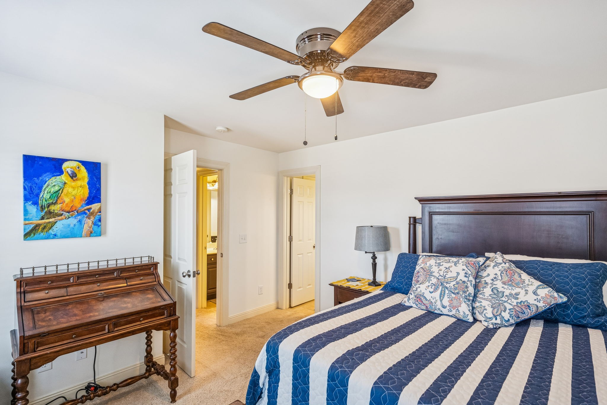 2172 Alexander Boulevard Murfreesboro, TN 37130 - Photo 27 of 46 a bedroom with a bed and a chandelier