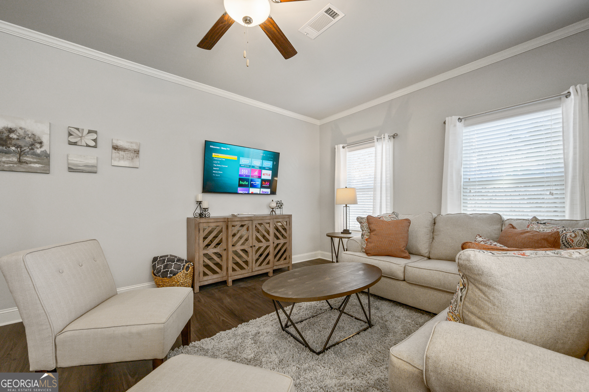 2059 Pinnacle Walk Norcross, GA 30071 - Photo 14 of 27 a living room with furniture and a flat screen tv