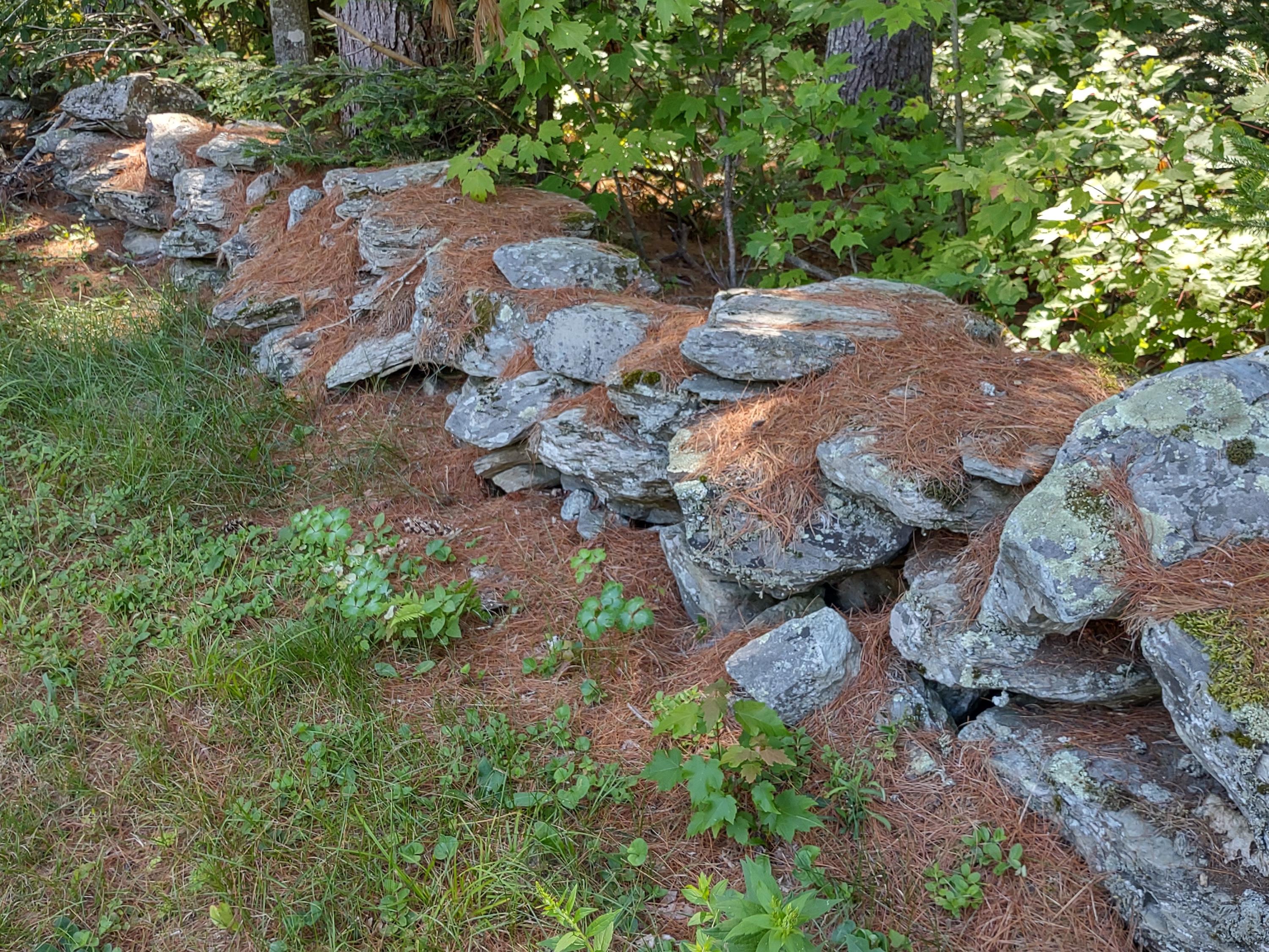 53 Ichabod Lane Hampden, ME 04444 - Photo 61 of 66 Back Yard Rock Wall