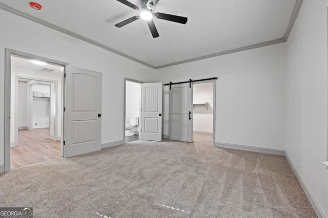 a view of an empty room