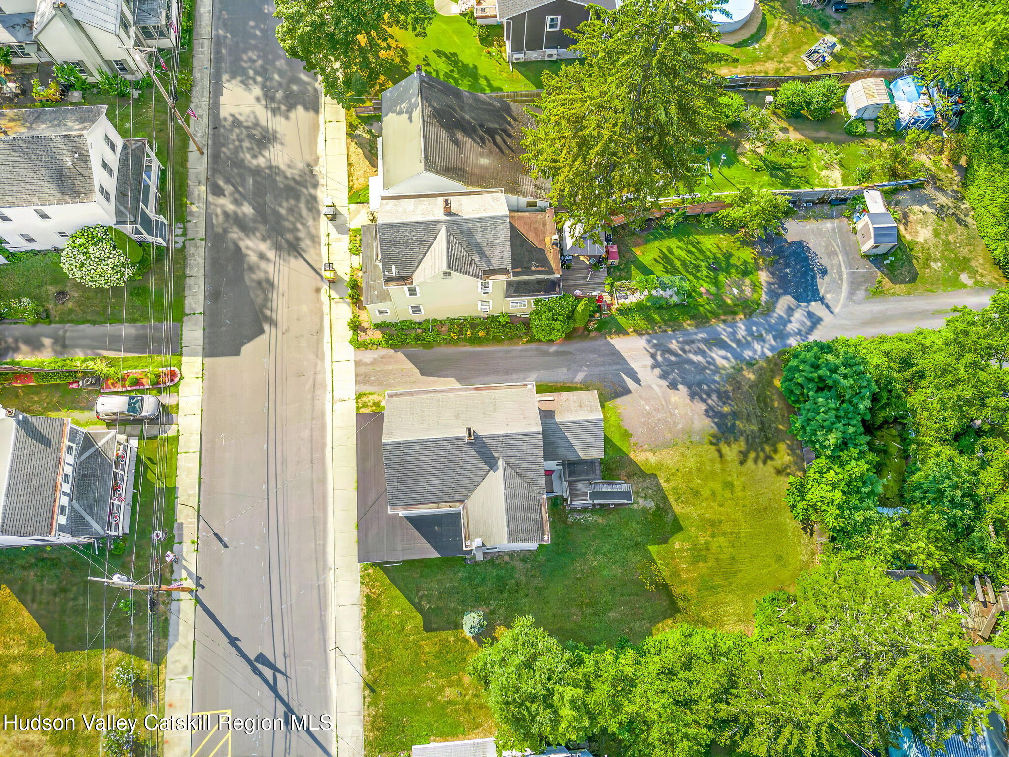 102 2nd Street Athens, NY 12015 - Photo 6 of 19 an aerial view of residential house with outdoor space and trees all around