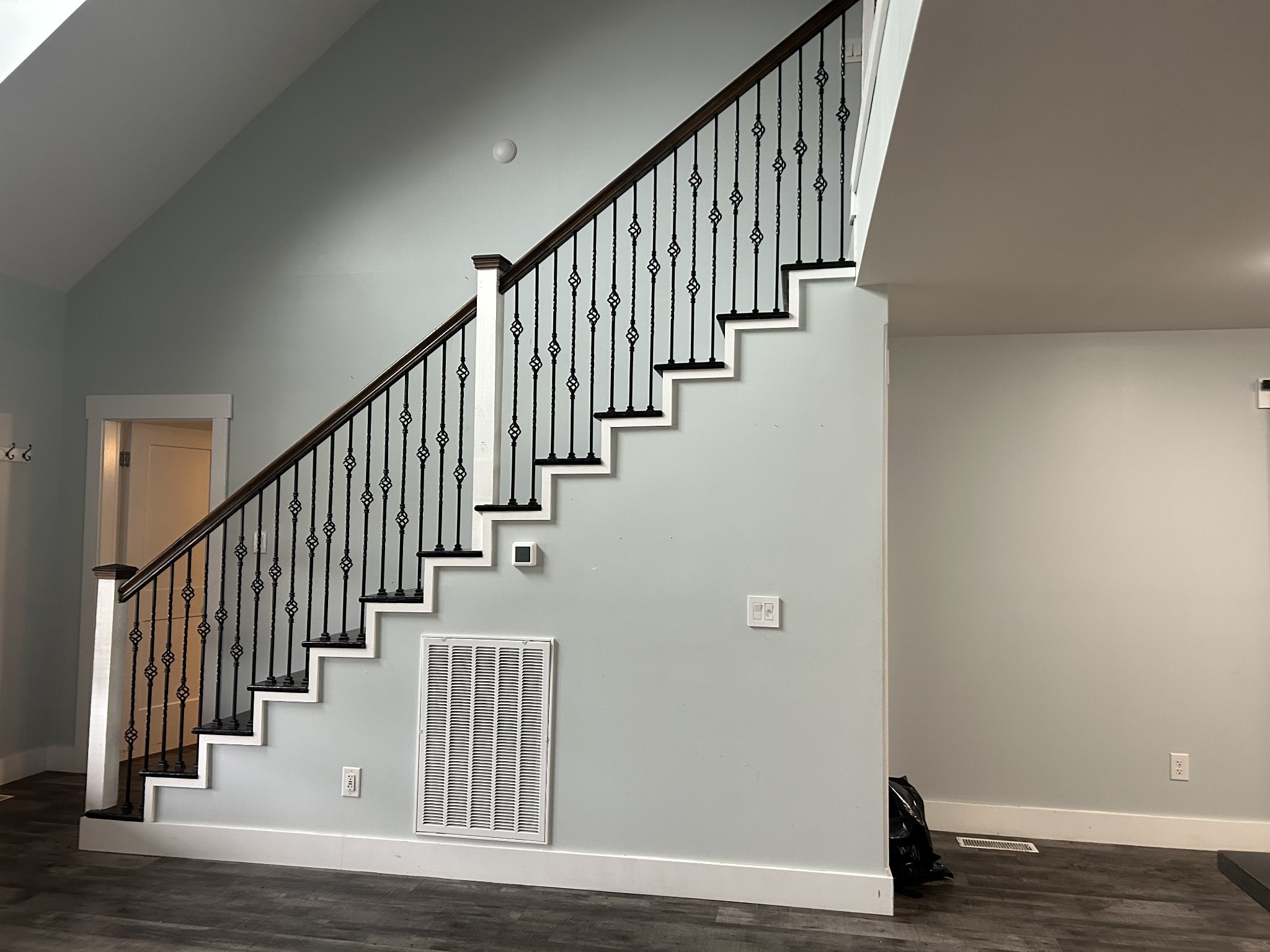 422 Parker Road Portland, TN 37148 - Photo 10 of 21 a view of staircase with wooden floor and white walls