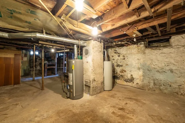 a view of water heater room