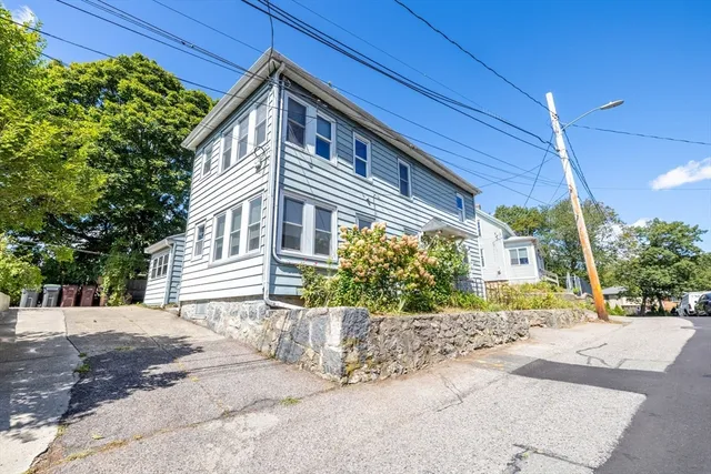 a backyard of a house with green space