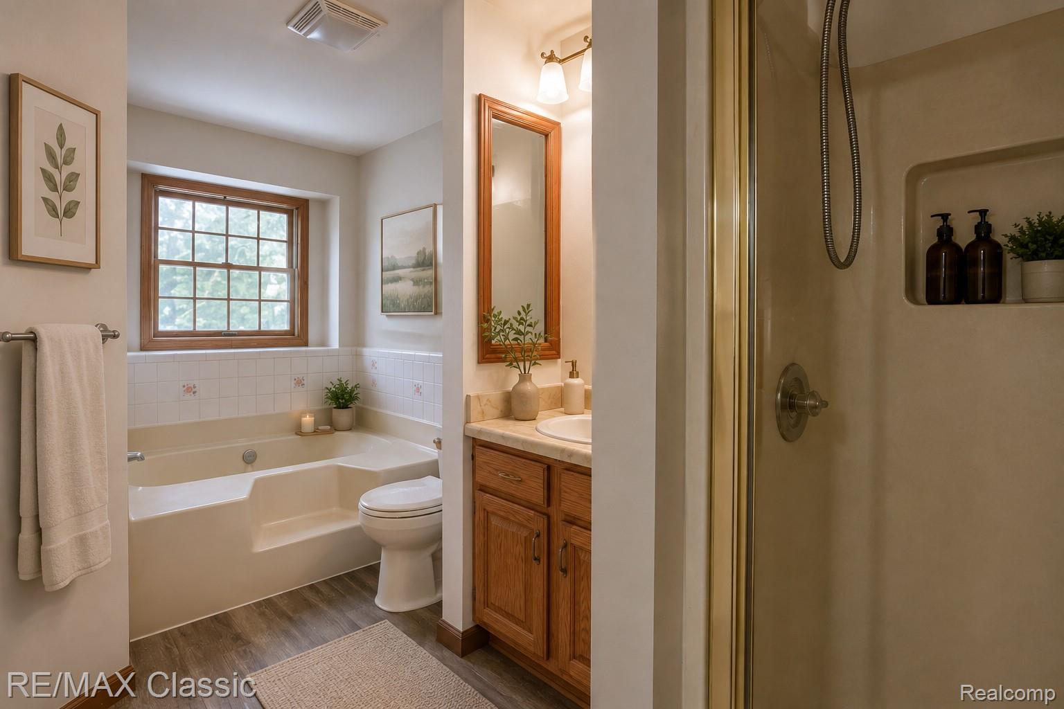 16645 Bordman Road Allenton, MI 48002 - Photo 20 of 48 Staged photo of full primary bathroom