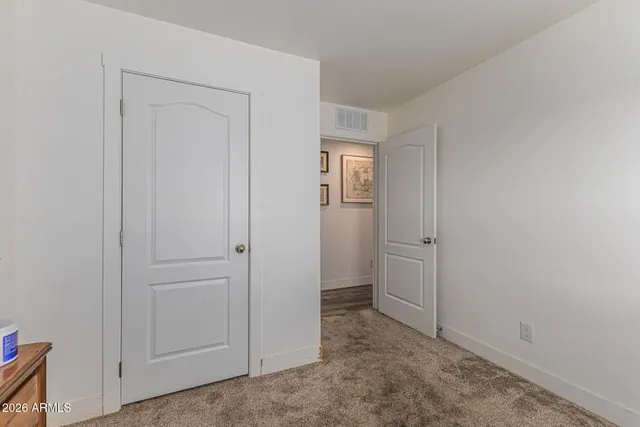 a view of an empty room